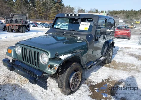 1999 Jeep Wrangler Se z USA, uszkodzony, nr VIN 1J4FY29P7XP405654